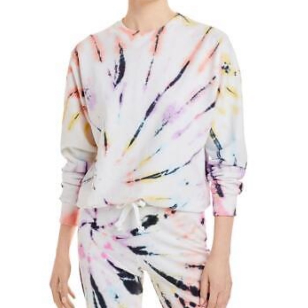 AQUA Bloomingdales tie dye sweatshirt NWT